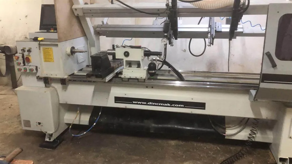 Dinçmak 2 Eksen CNC Ahşap Torna (2020) — 3/4