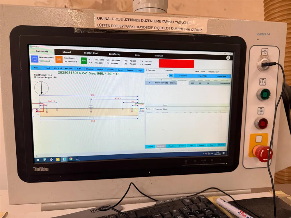 Excitech EHSW1224 CNC Delik Makinesi (2022) — 8/12