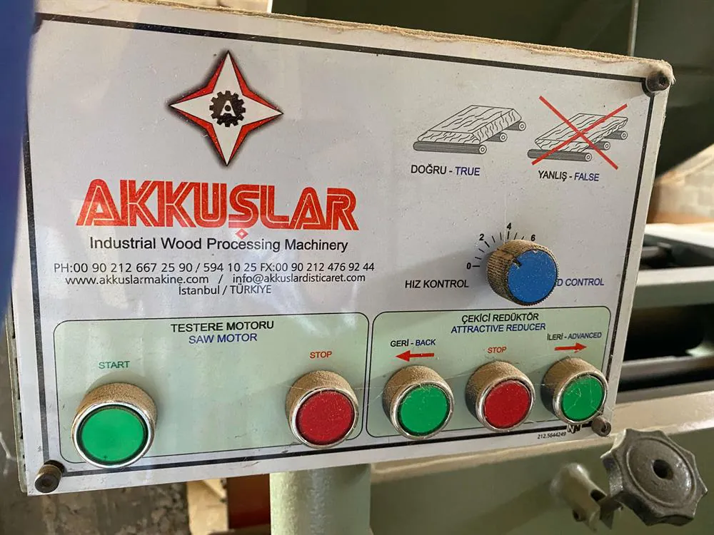 Akkuşlar MDFC 50 Çoklu Dilimleme Makinesi (2023) — 15/15