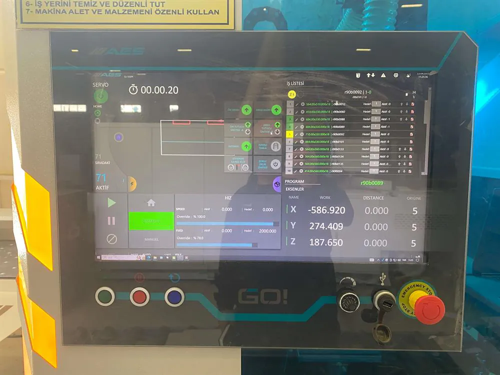 AES Go 1300 M CNC Delik Delme Makinesi (2021) — 6/10