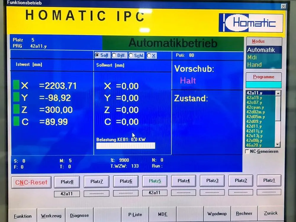 Homag Optimat Bp 145 CNC İşleme Merkezi (2000) — 13/13