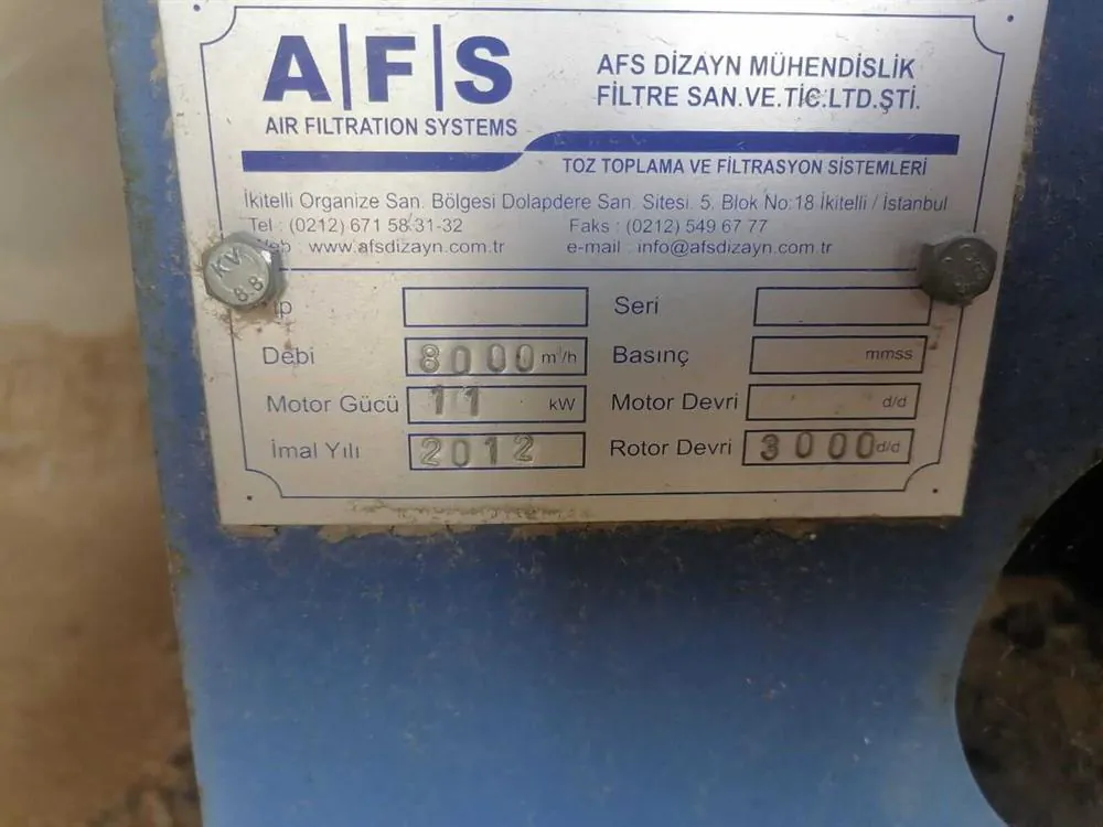 AFS Toz Toplama Sistemi (2012) — 12/20