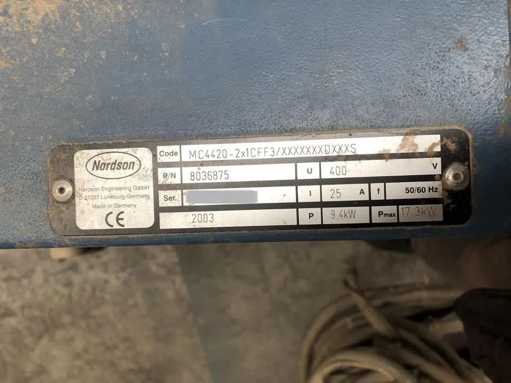 Nordson Mc 4420 Poliüretan Tutkal Eritme Sistemi (2003) — 9/10