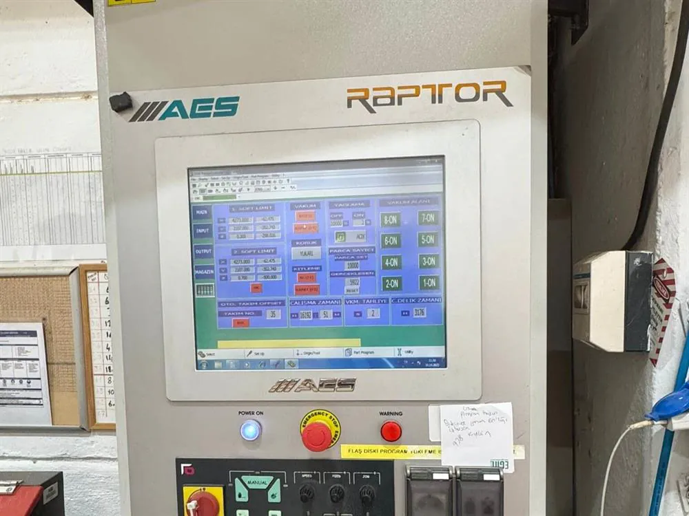 AES Raptor 2142 Düz Tabla CNC Makinesi (2015) — 8/8