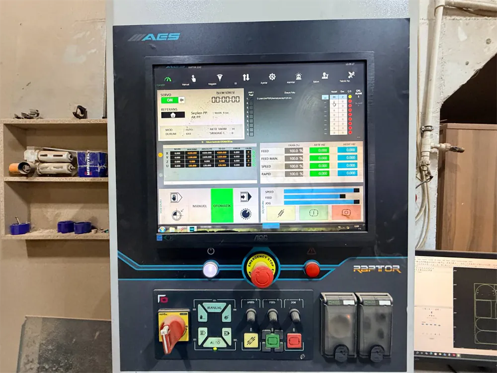 AES Raptor 2142 Düz Tabla CNC Router (2017) — 5/9