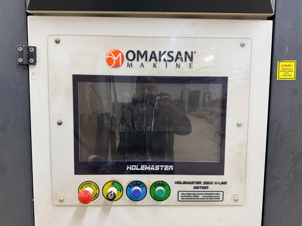 Omaksan 3500 X-Line CNC Delik Makinesi (2016) — 5/5