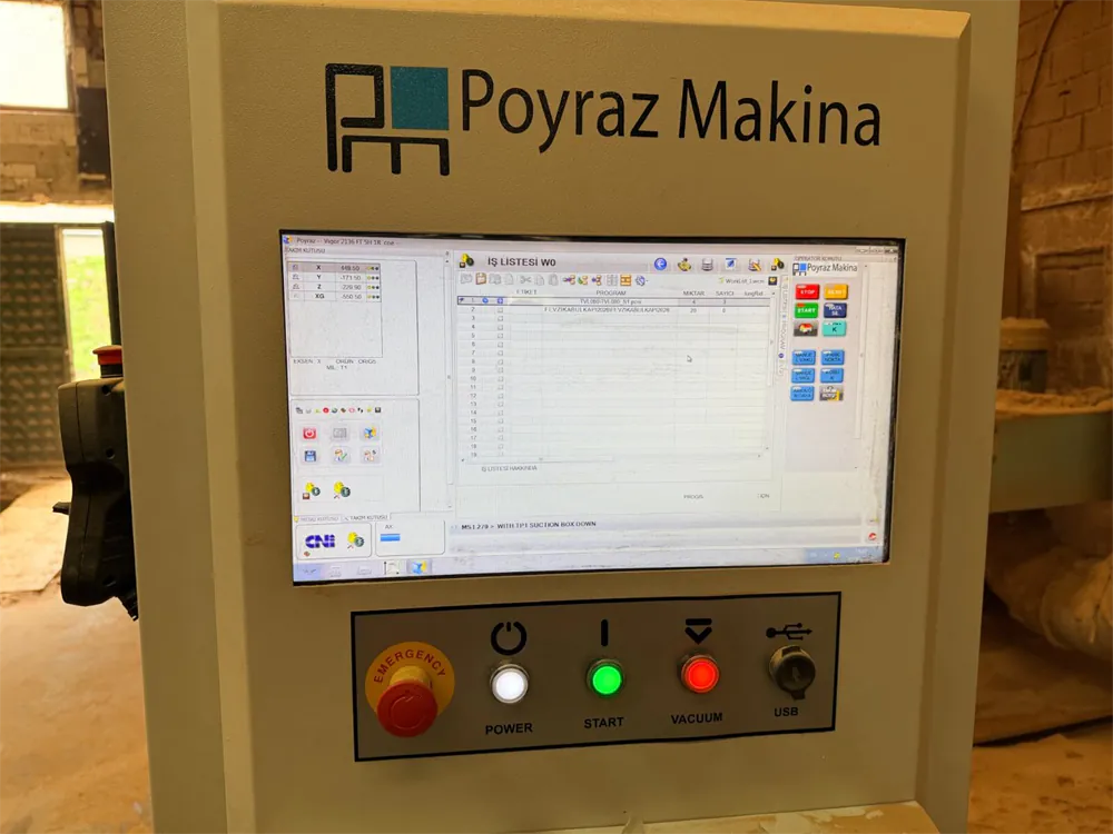 Poyraz Makina Drone 2128 Düz Tabla CNC Makinesi (2021) — 15/16