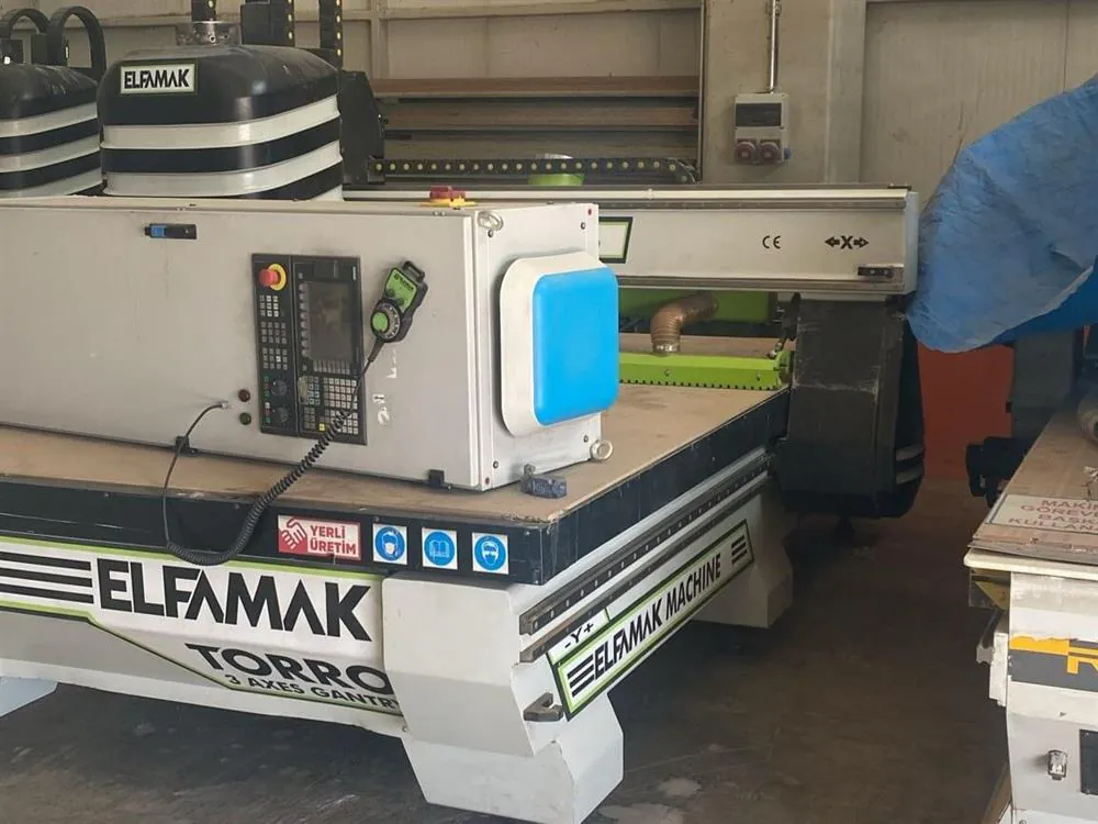Elfamak Torro 2128 Düz Tabla CNC Makinesi (2021) — 3/8