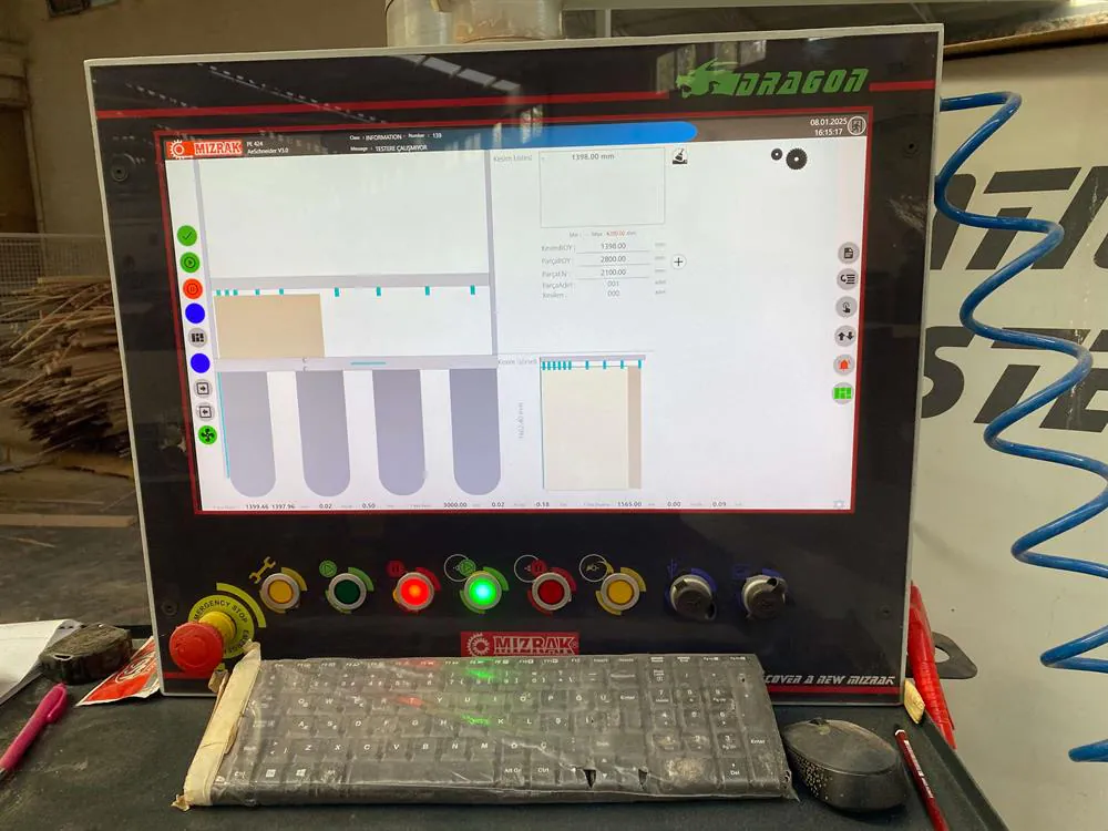Mızrak Makine Dragon PE - 424 Panel Ebatlama Makinesi (2023) — 5/10