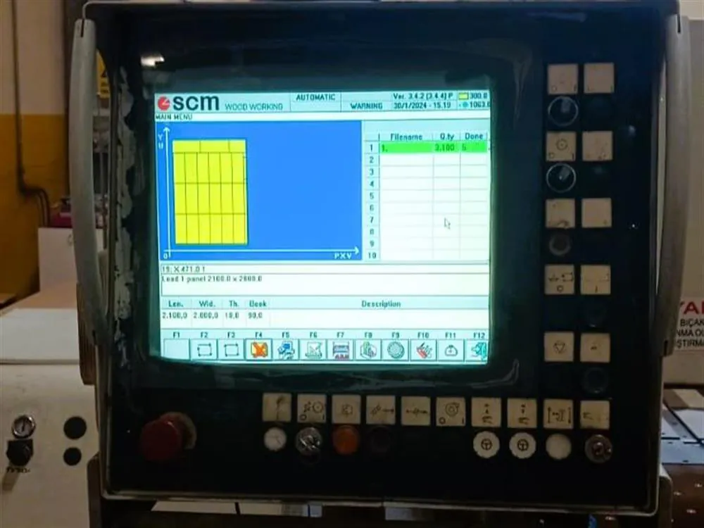 SCM Group Sigma 115 Önden Yüklemeli Panel Ebatlama Makinesi (2000) — 8/11