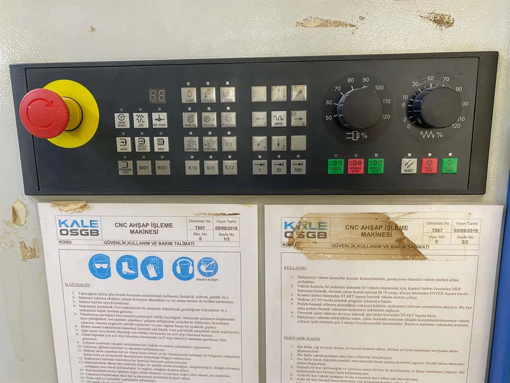 Artemak SMS 2128 Düz Tabla CNC Router (2017) — 5/9
