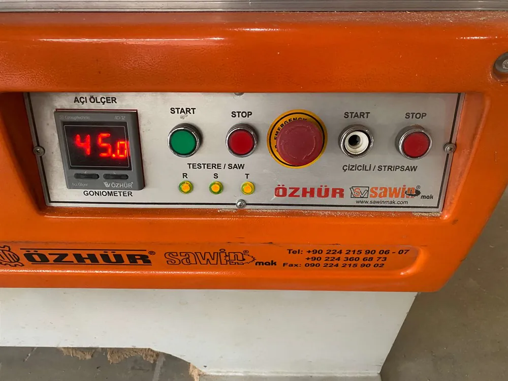 Özhür Makine 380 Çizerli Yatar Daire Testere (2018) — 7/8