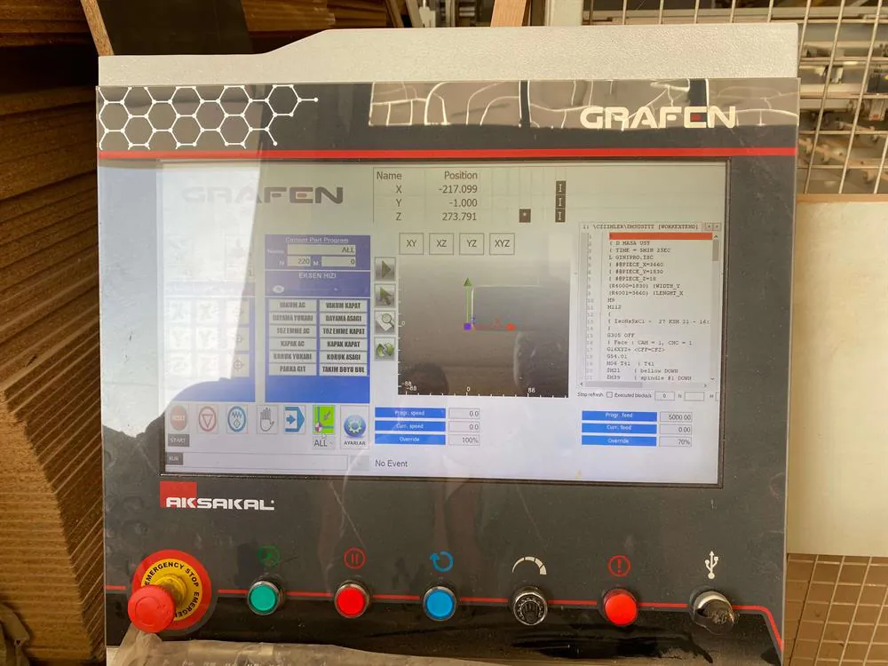 Grafen 2136 Düz Tabla CNC Makinesi (2021) — 6/11