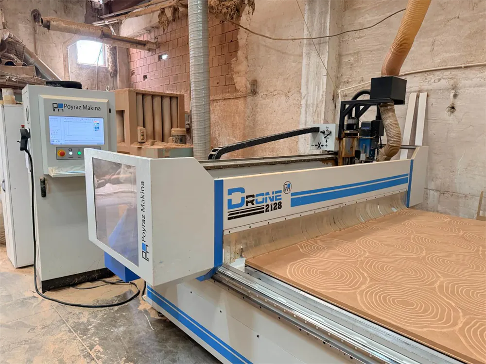 Poyraz Makina Drone 2128 Düz Tabla CNC Makinesi (2021) — 3/16