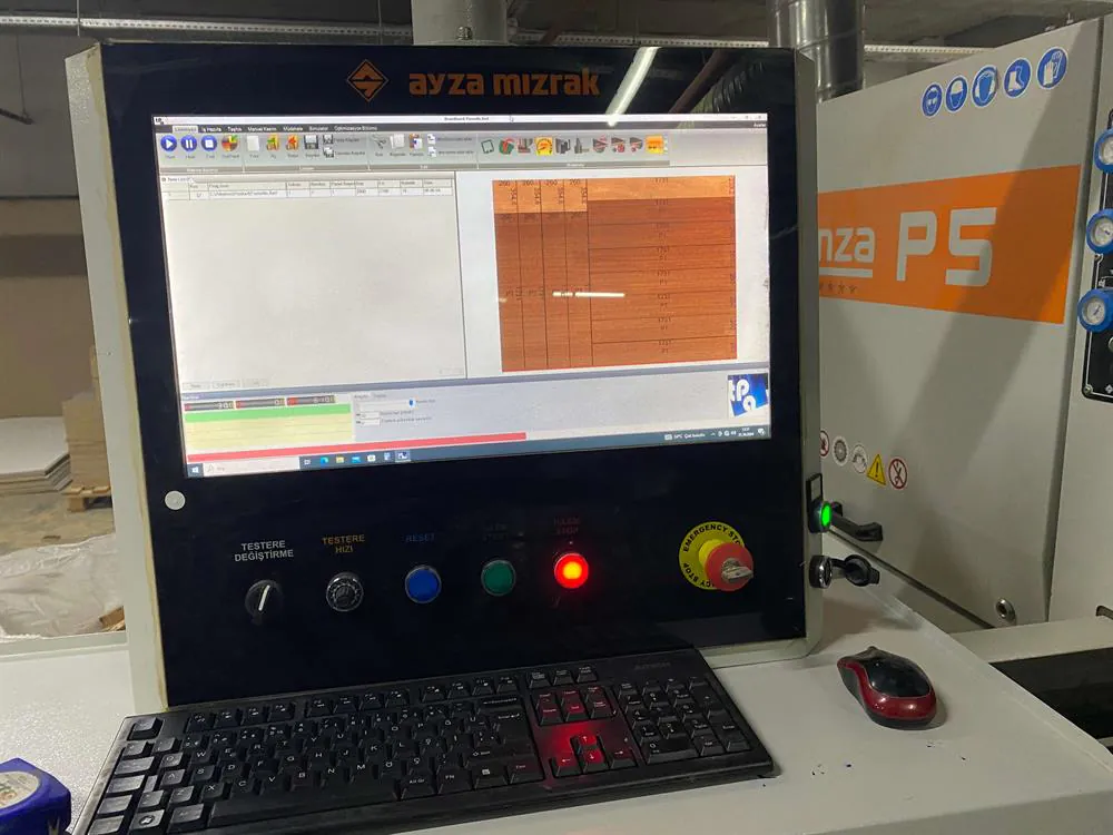 Ayza Mızrak Lanza 5 Önden Yüklemeli Panel Ebatlama Makinesi (2021) — 7/14