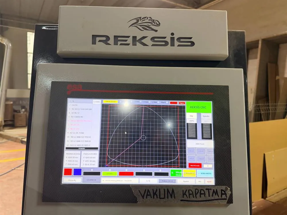 Reksis Rekspeed 2136 Düz Tabla CNC Makinesi (2023) — 11/11