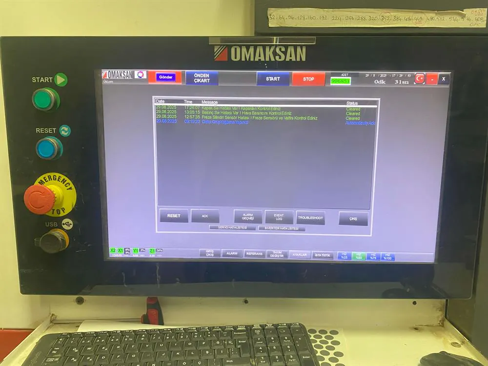 Omaksan 4000 X-Line CNC Delik Makinesi (2021) — 7/12