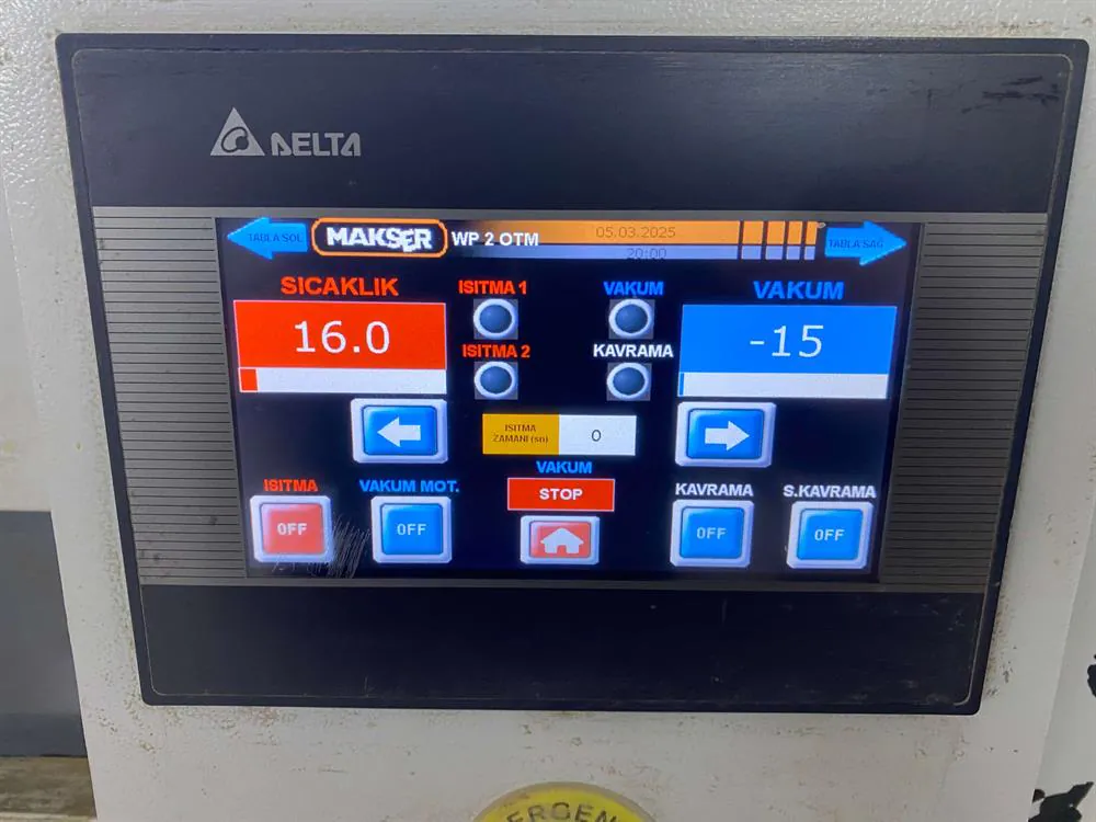Makser Makine WP2 Otm 2 Tabla Membran Pres Makinesi (2020) — 7/9