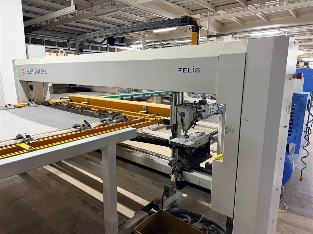 Elektroteks Felis Tek İğneli Çerçeve Tipi Kapitone Makinesi (2018) — 11/14